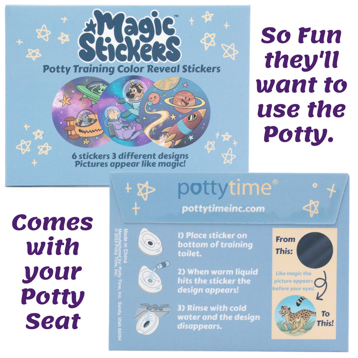 Potty Seat & Magic Color Reveal Stickers