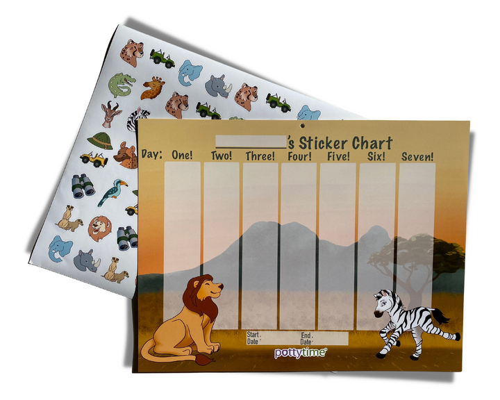 Potty Training Reward Sticker Chart Kit