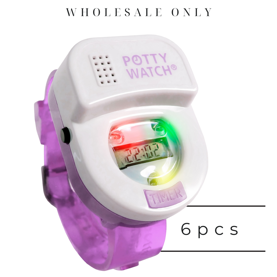 6 Purple Potty Watches - Wholesale