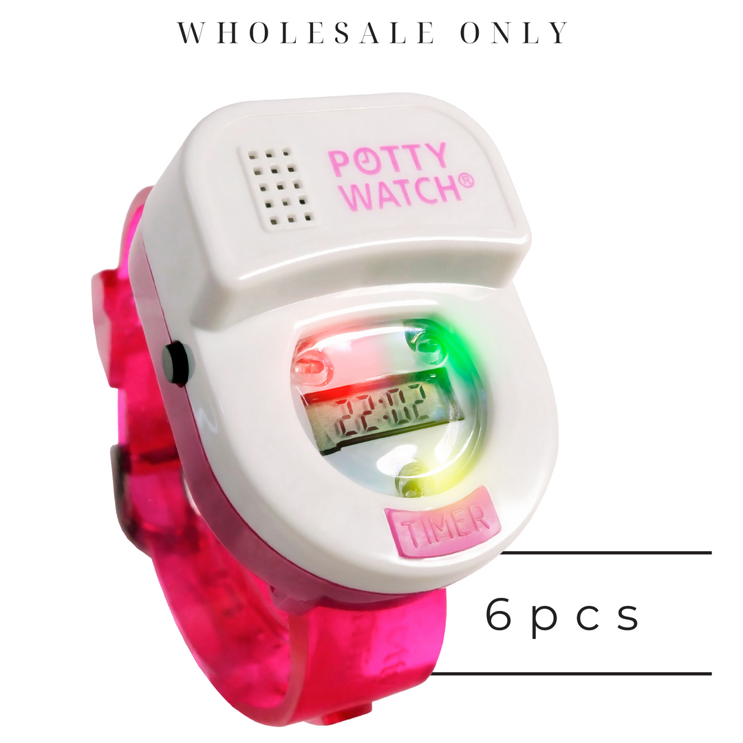 6 Pink Potty Watches - Wholesale