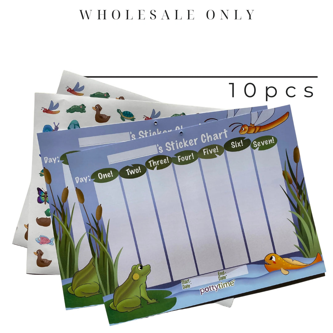10 Potty Training Stickers Chart Kit - Wholesale